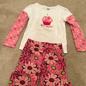 Gymboree BDay Top Size 7 Heartstrings Pants 7 🎂